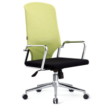 Full Mesh Back Fabric Seat Computer Chair with Metal Base